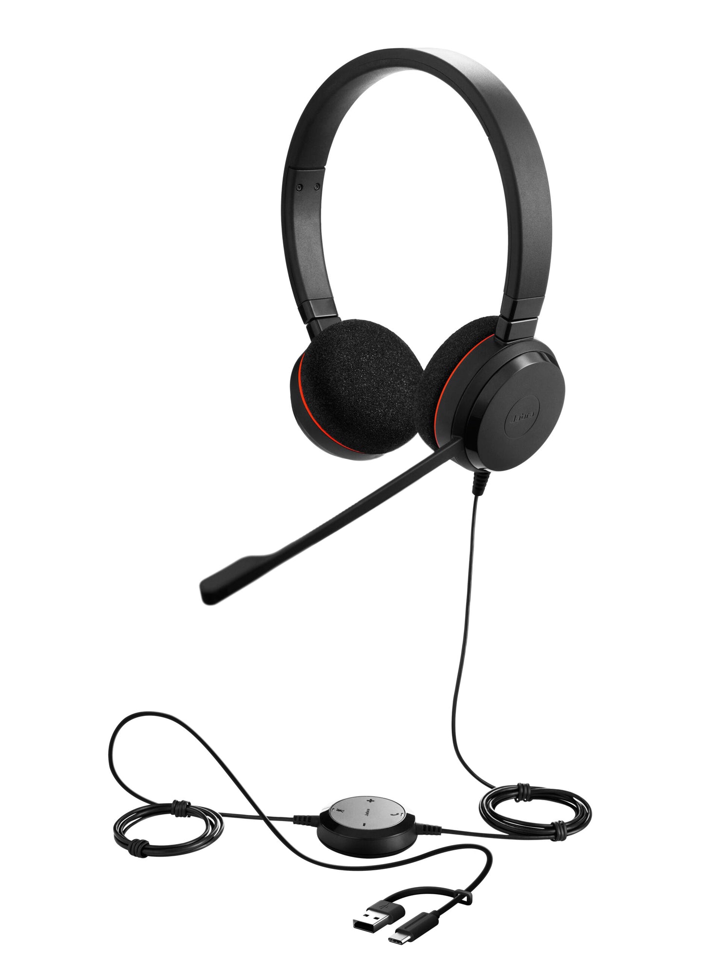 Jabra Evolve 20 Stereo MS USB C/A adapte