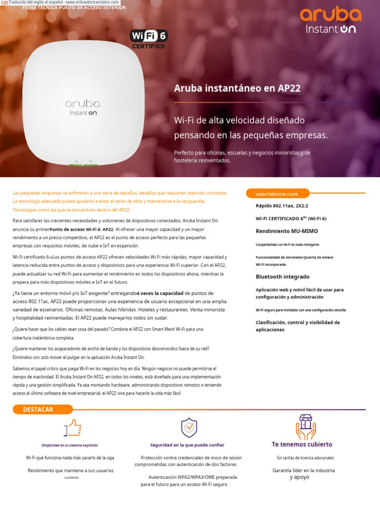 Aruba Instant On 802.3af POE Midspan