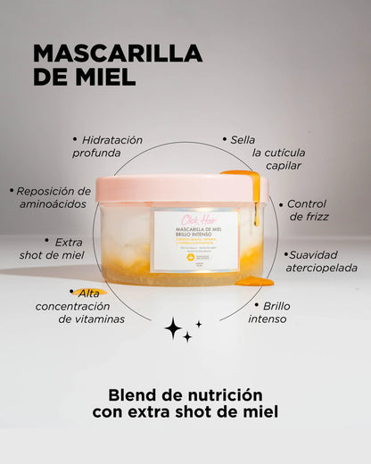 Mascarilla de miel brillo intenso Click Hair
