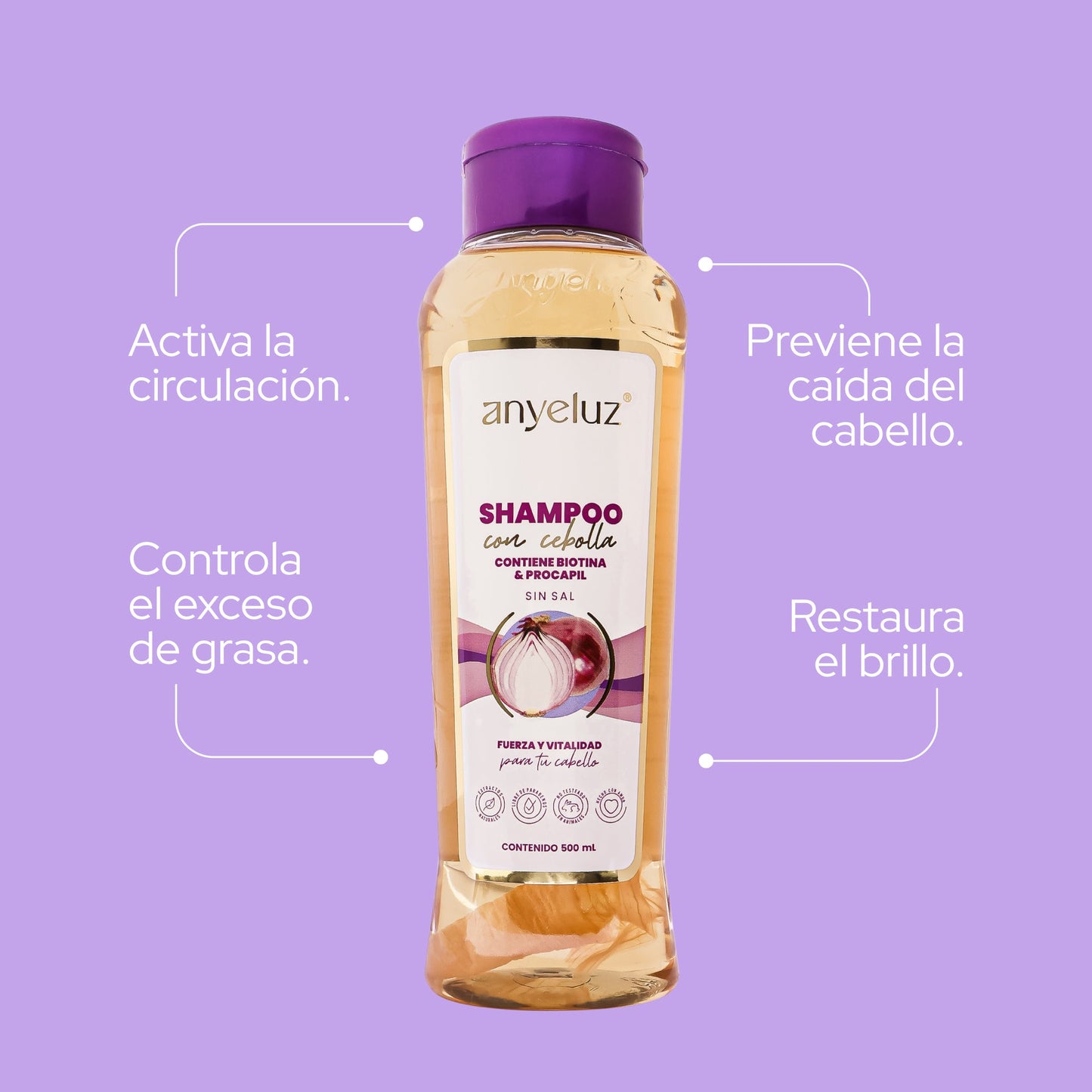 Shampoo con cebolla Anyeluz