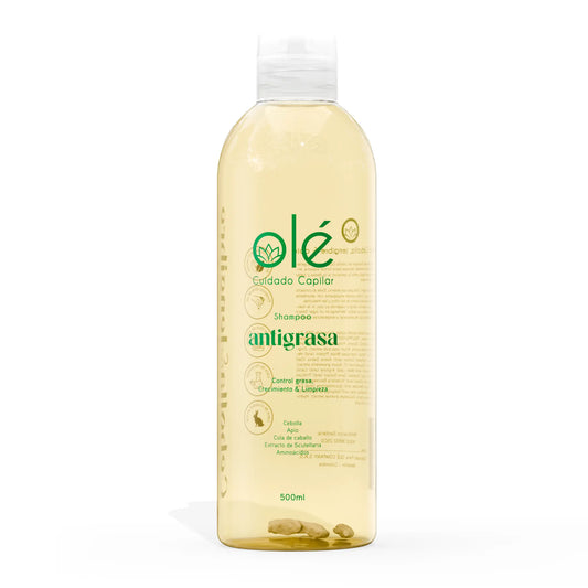 Shampoo antigrasa cebolla & jengibre Olé Capilar
Olé capilar