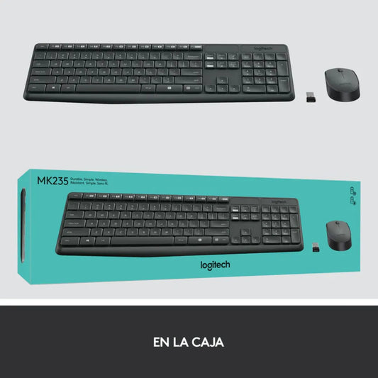Logitech MK235 - Combo teclado y mouse inalámbrico